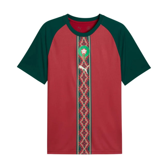 2026-2027 Morocco Warm Up Jersey (Dark Crimson) (Your Name)-SoccerKits Hub | Buy Soccer Jerseys Online